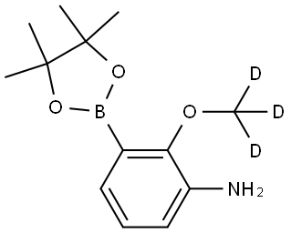 2-(methoxy-d3)-3-(4,4,5,5-tetramethyl-1,3,2-dioxaborolan-2-yl)aniline Struktur