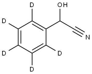 2-hydroxy-2-(phenyl-d5)acetonitrile Struktur