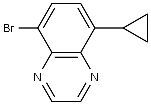 5-bromo-8-cyclopropylquinoxaline Struktur