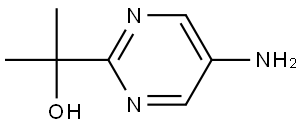 2-(5-aminopyrimidin-2-yl)propan-2-ol Struktur