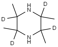 2,3,5,6-tetramethylpiperazine-2,3,5,6-d4 Struktur