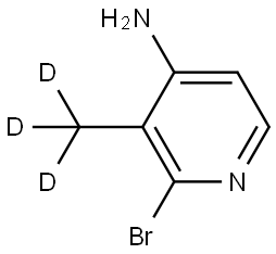 2-bromo-3-(methyl-d3)pyridin-4-amine Struktur