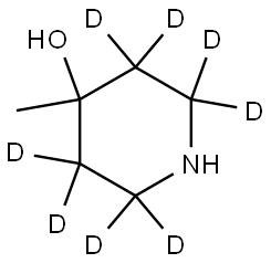 4-methylpiperidin-2,2,3,3,5,5,6,6-d8-4-ol Struktur