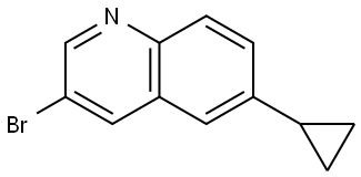 3-bromo-6-cyclopropylquinoline Struktur