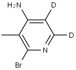 2-bromo-3-methylpyridin-5,6-d2-4-amine Struktur