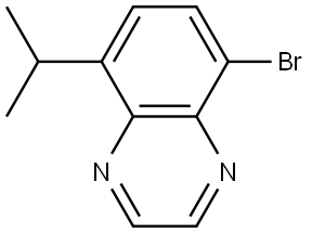 5-bromo-8-isopropylquinoxaline Struktur