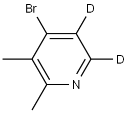 4-bromo-2,3-dimethylpyridine-5,6-d2 Struktur