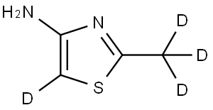 2-(methyl-d3)thiazol-5-d-4-amine Struktur