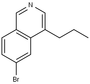 6-bromo-4-propylisoquinoline Struktur