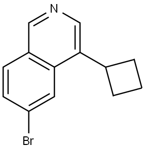 6-bromo-4-cyclobutylisoquinoline Struktur