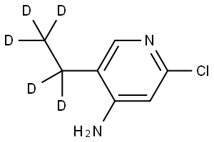 2-chloro-5-(ethyl-d5)pyridin-4-amine Struktur