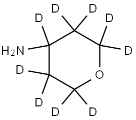 tetrahydro-2H-pyran-2,2,3,3,4,5,5,6,6-d9-4-amine Struktur