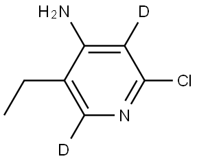 2-chloro-5-ethylpyridin-3,6-d2-4-amine Struktur