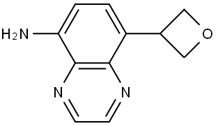 8-(oxetan-3-yl)quinoxalin-5-amine Struktur