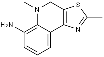 2,5-dimethyl-4,5-dihydrothiazolo[5,4-c]quinolin-6-amine Struktur