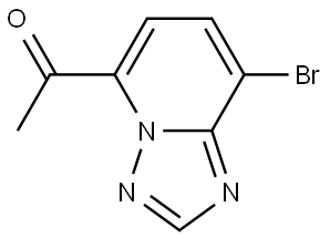 Ethanone, 1-(8-bromo[1,2,4]triazolo[1,5-a]pyridin-5-yl)- Struktur