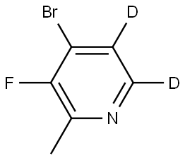 4-bromo-3-fluoro-2-methylpyridine-5,6-d2 Struktur