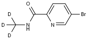 5-bromo-N-(methyl-d3)picolinamide Struktur