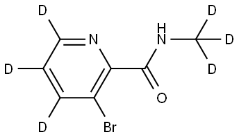 3-bromo-N-(methyl-d3)picolinamide-4,5,6-d3 Struktur