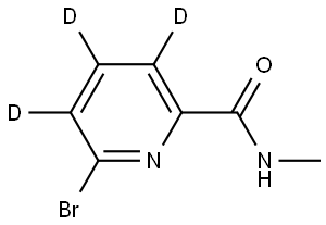 6-bromo-N-methylpicolinamide-3,4,5-d3 Struktur