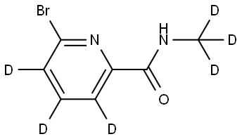 6-bromo-N-(methyl-d3)picolinamide-3,4,5-d3 Struktur