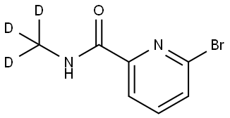 6-bromo-N-(methyl-d3)picolinamide Struktur