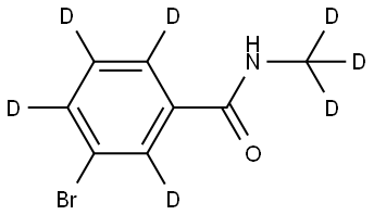 3-bromo-N-(methyl-d3)benzamide-2,4,5,6-d4 Struktur