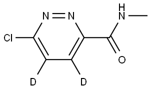 6-chloro-N-methylpyridazine-4,5-d2-3-carboxamide Struktur