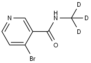 4-bromo-N-(methyl-d3)nicotinamide Struktur