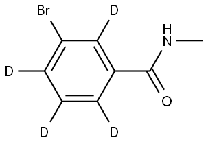 3-bromo-N-methylbenzamide-2,4,5,6-d4 Struktur