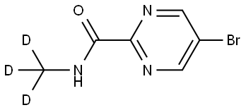 5-bromo-N-(methyl-d3)pyrimidine-2-carboxamide Struktur