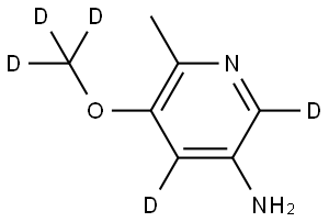 5-(methoxy-d3)-6-methylpyridin-2,4-d2-3-amine Struktur