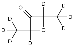 2,4-bis(methyl-d3)oxetan-3-one-2,4-d2 Struktur