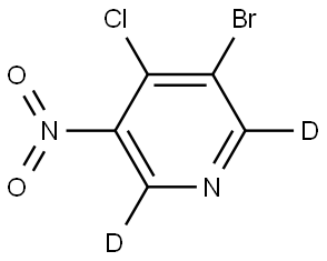 3-bromo-4-chloro-5-nitropyridine-2,6-d2 Struktur