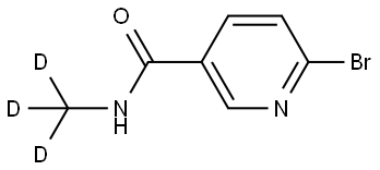 6-bromo-N-(methyl-d3)nicotinamide Struktur