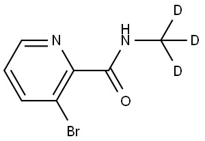 3-bromo-N-(methyl-d3)picolinamide Struktur