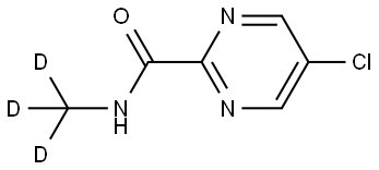 5-chloro-N-(methyl-d3)pyrimidine-2-carboxamide Struktur