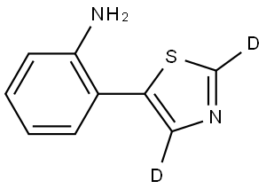 2-(thiazol-5-yl-d2)aniline Struktur