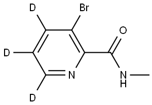 3-bromo-N-methylpicolinamide-4,5,6-d3 Struktur