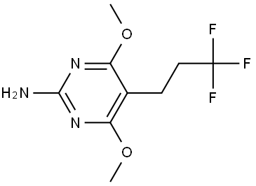 2-Pyrimidinamine, 4,6-dimethoxy-5-(3,3,3-trifluoropropyl)- Struktur