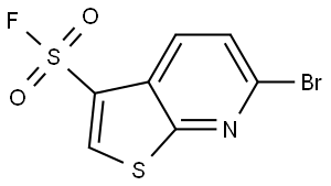 Thieno[2,3-b]pyridine-3-sulfonyl fluoride, 6-bromo- Struktur