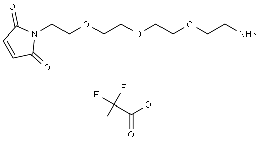 Mal-PEG3-oxyamine (TFA salt) Struktur