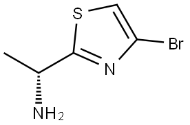 (1R)-1-(4-BROMO-1,3-THIAZOL-2-YL)ETHAN-1-AMINE Struktur