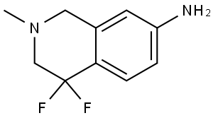 4,4-Difluoro-2-methyl-1,2,3,4-tetrahydroisoquinolin-7-amine Structure