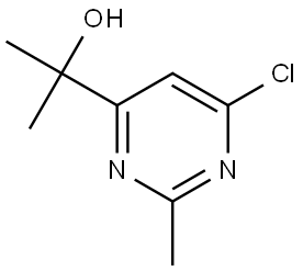 2-(6-Chloro-2-methylpyrimidin-4-yl)propan-2-ol Structure