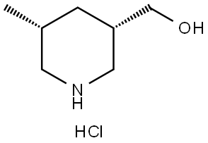 (3S,5R)-5-Methylpiperidin-3-yl]methanol Hydrochloride Struktur