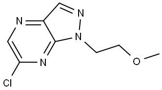 1H-Pyrazolo[3,4-b]pyrazine, 6-chloro-1-(2-methoxyethyl)- Struktur