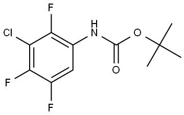 tert-Butyl (3-chloro-2,4,5-trifluorophenyl)carbamate Struktur