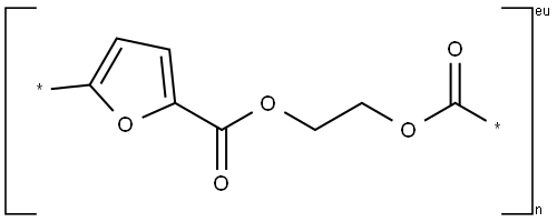 Polyethylene 2,5-furandicarboxylate Struktur