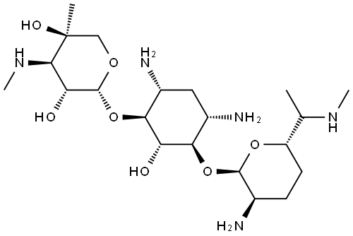 Gentamicin C1 Deuterated Pentaacetate Salt (>90%) Struktur